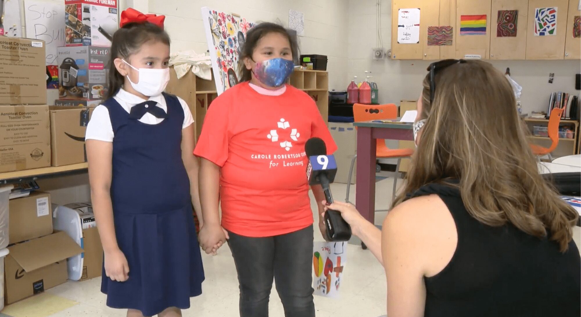 Carole Robertson Students on WGN (1)